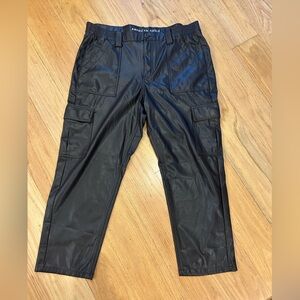 American Eagle Outfitters Dark Brown Leather Pants